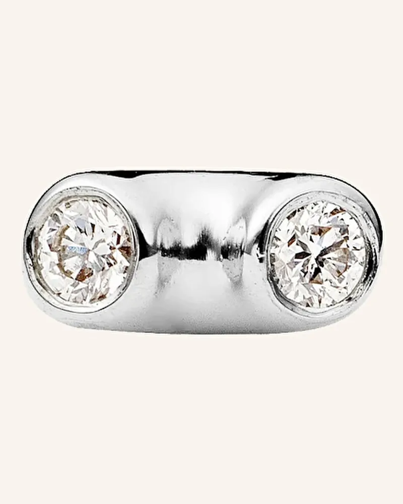 Ariane Ernst Ohrstecker The One Stud No.2 Aus 18 Karat Gold Mit Diamanten silber Weissgold