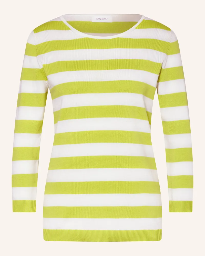 Darling Harbour Pullover Mit 3/4-Arm gelb Weiss