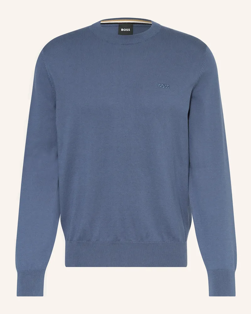HUGO BOSS Pullover Upacas blau Blaugrau