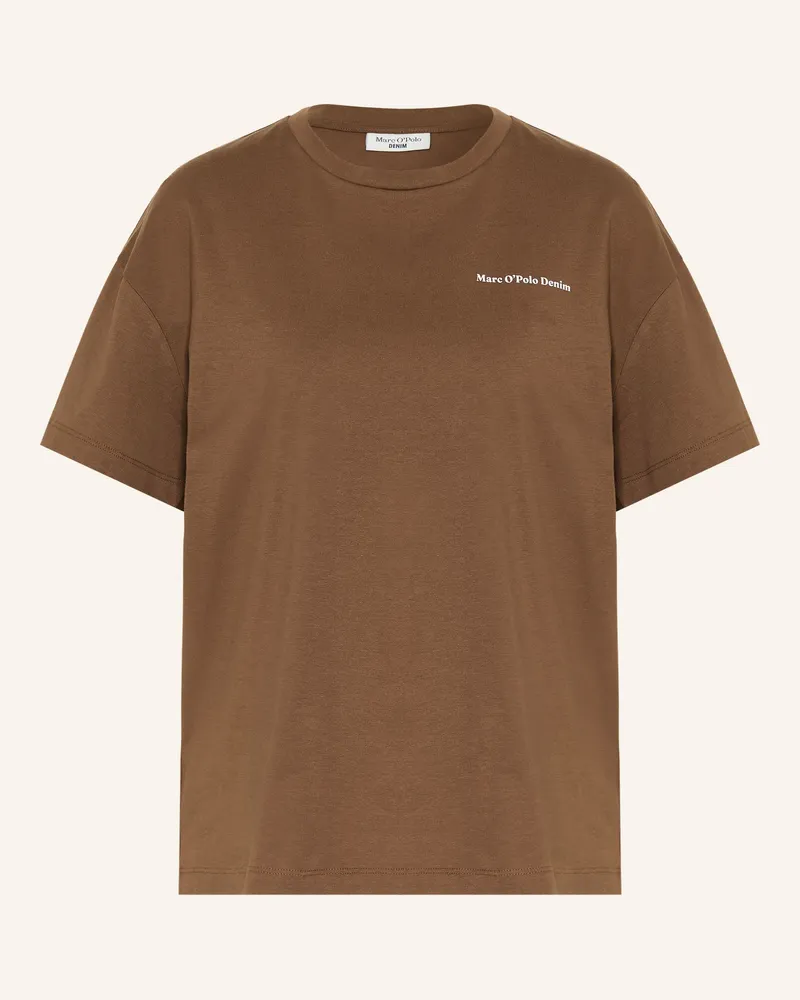 Marc O'Polo T-Shirt Dunkelbraun
