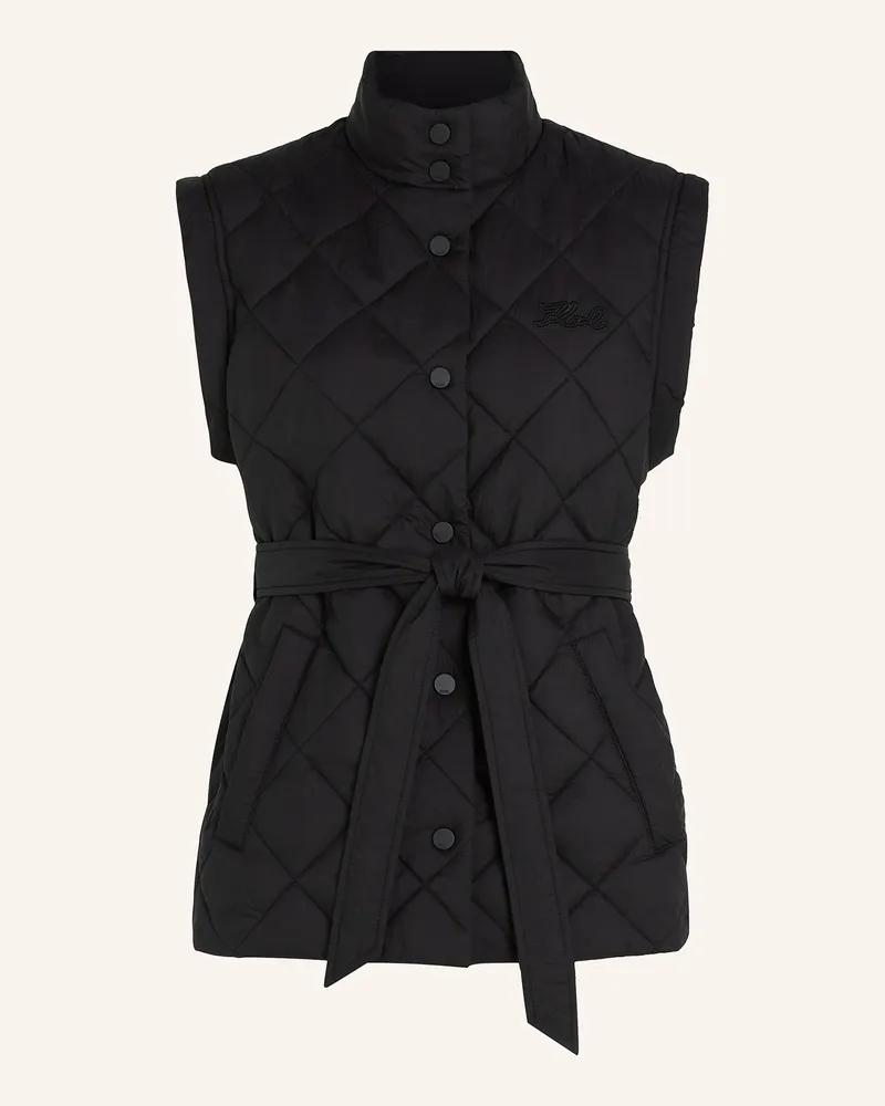 Karl Lagerfeld Weste Schwarz