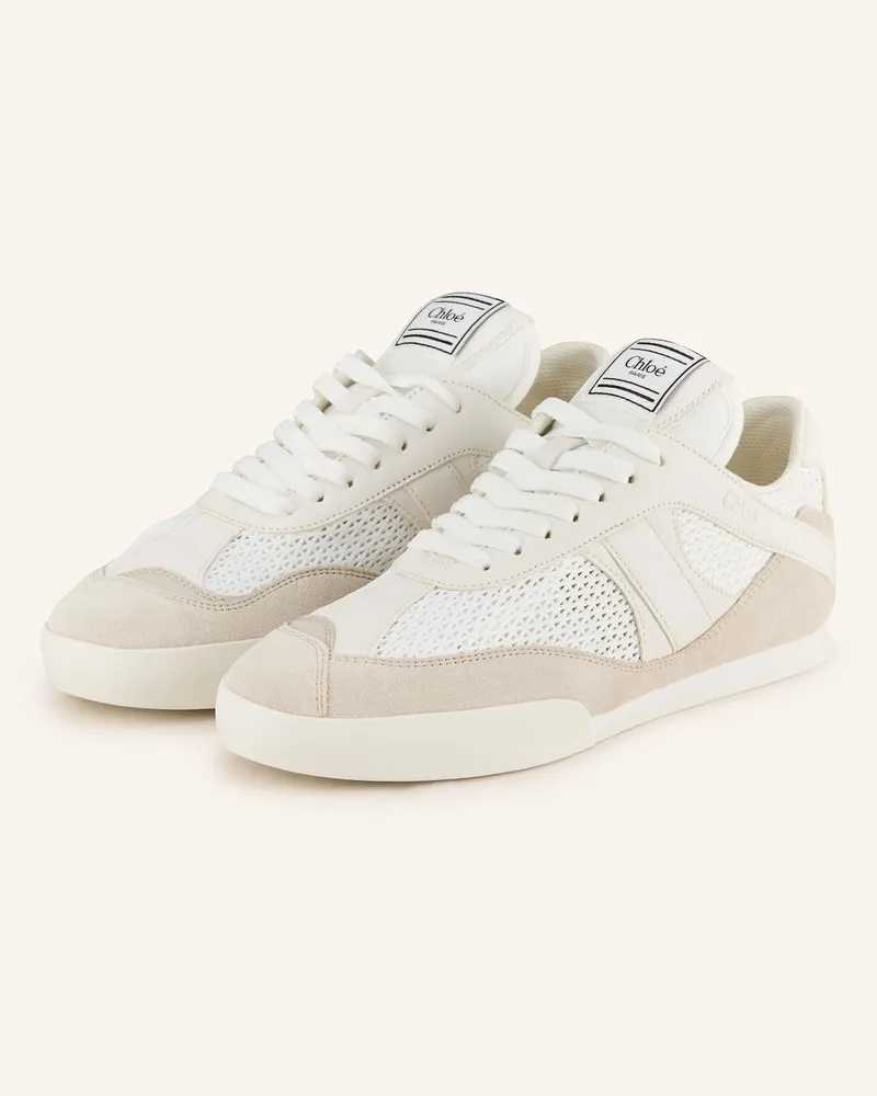 Chloé Sneaker Kick weiss Weiss