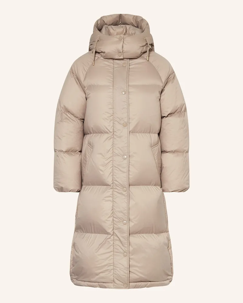 Gant Steppmantel mit abnehmbarer Kapuze Beige