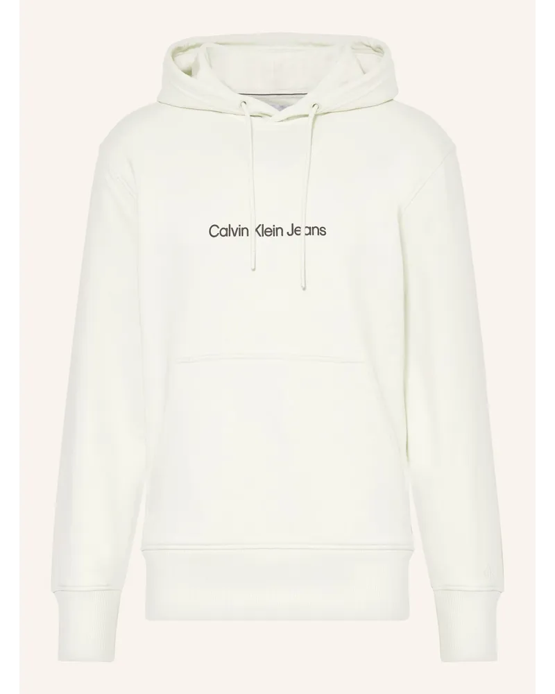 Calvin Klein Hoodie SQUARE FREQUENCY Weiss