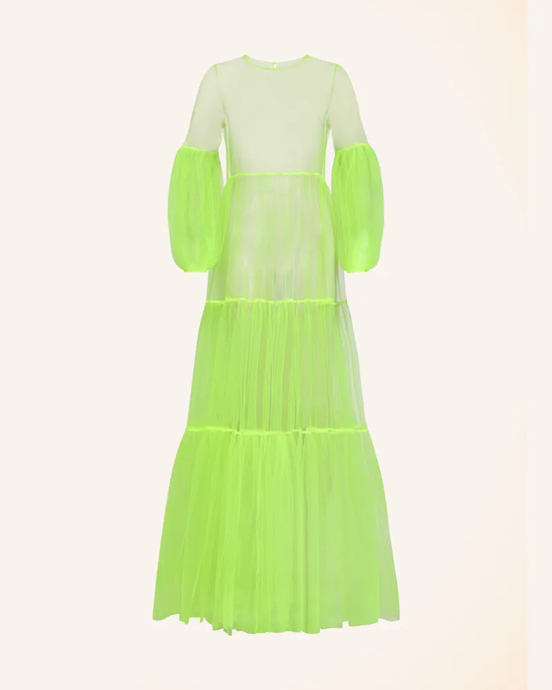 Helene Galwas Netzkleid Alena gelb Neongelb