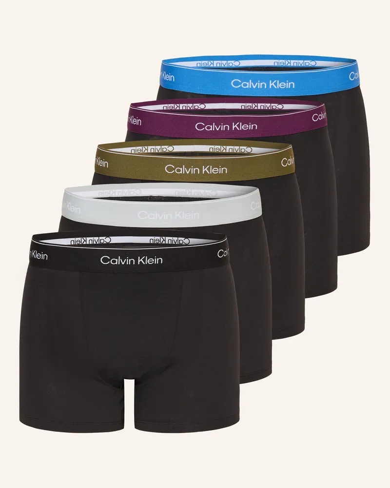 Calvin Klein 5er-Pack Boxershorts Icon schwarz Schwarz