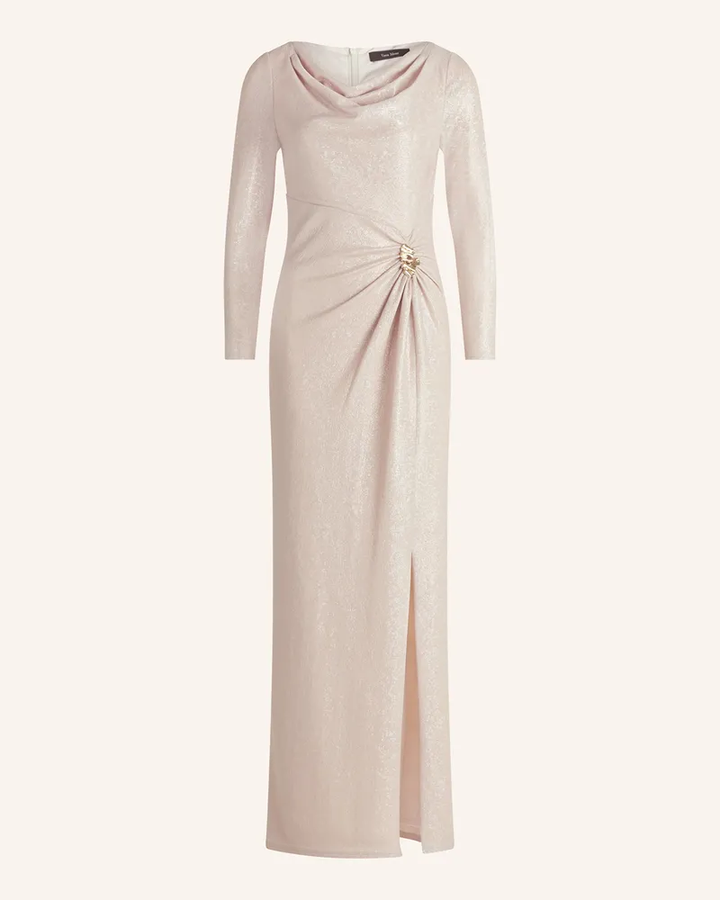 Vera Mont Abendkleid Mit Glitzergarn beige Creme