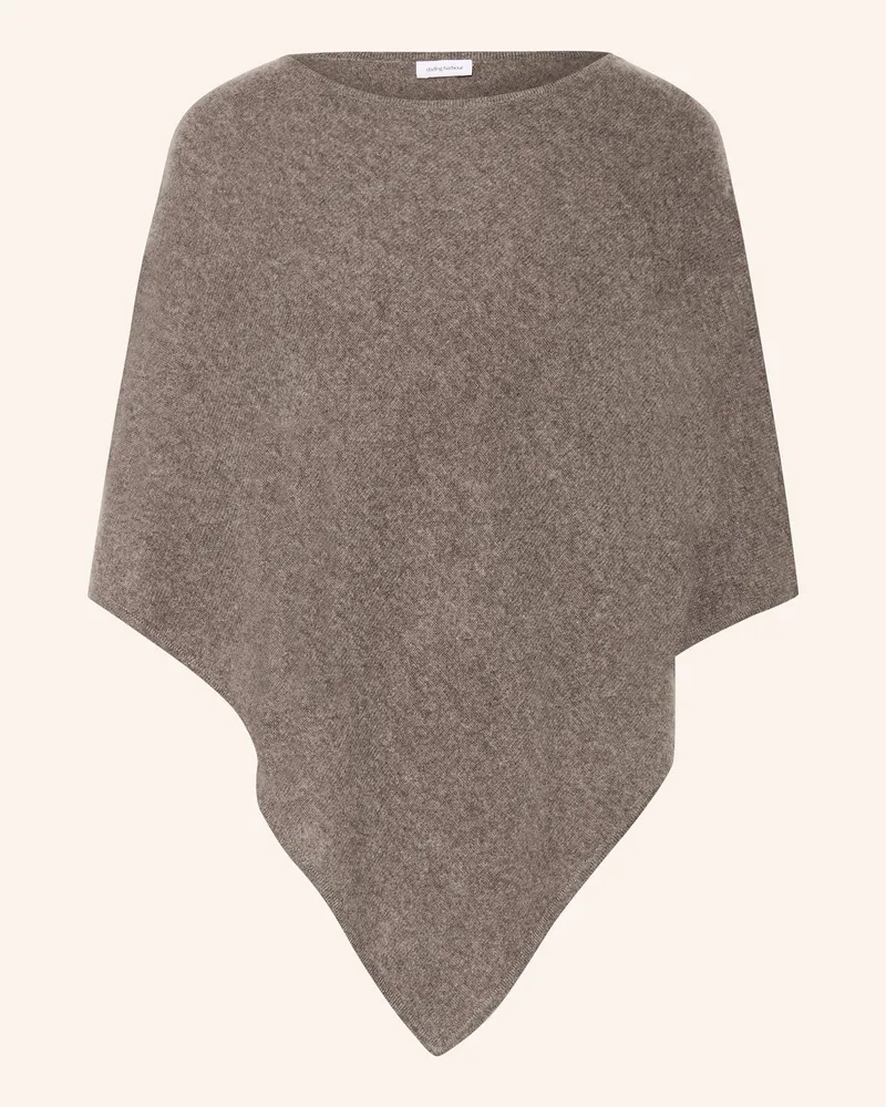 Darling Harbour Poncho aus Cashmere Dunkelgrau