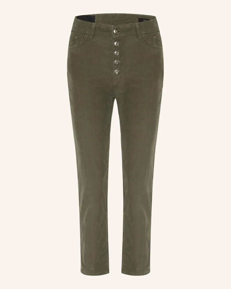 Dondup 7/8-Chino Koons Aus Cord gruen Oliv