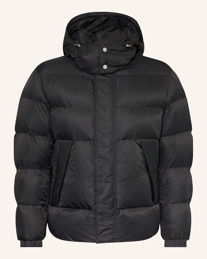 HUGO BOSS Steppjacke Corbinian Mit Abnehmbarer Kapuze schwarz Schwarz
