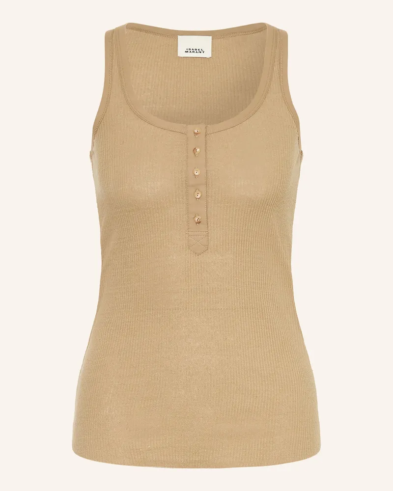 Isabel Marant Top Helma braun Beige