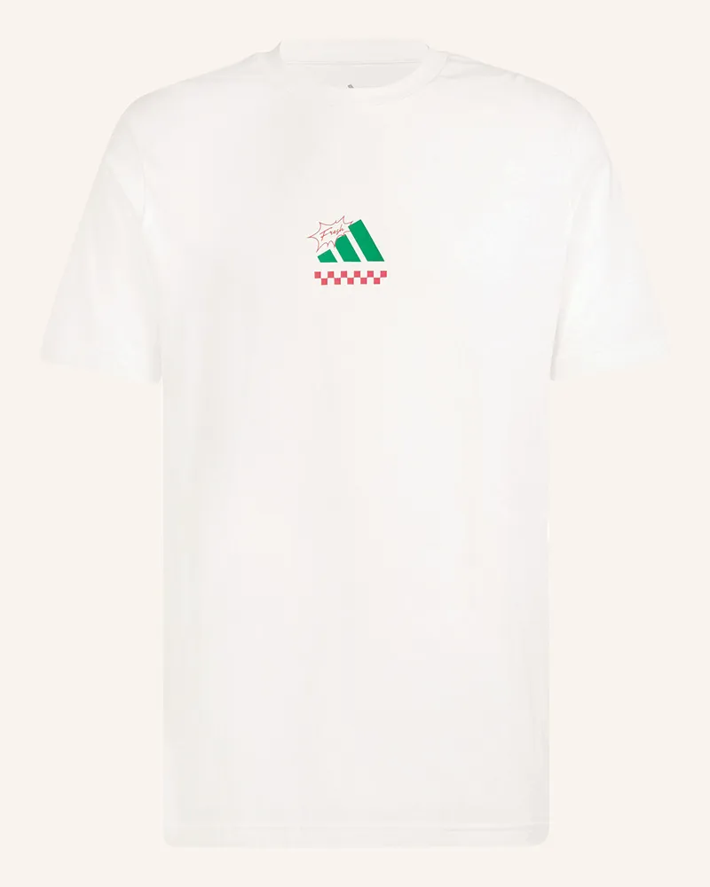 adidas T-Shirt LOUNGE PIZZA GRAPHIC Weiss
