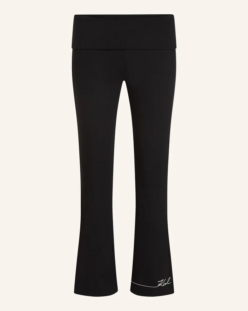 Karl Lagerfeld Hose schwarz Schwarz