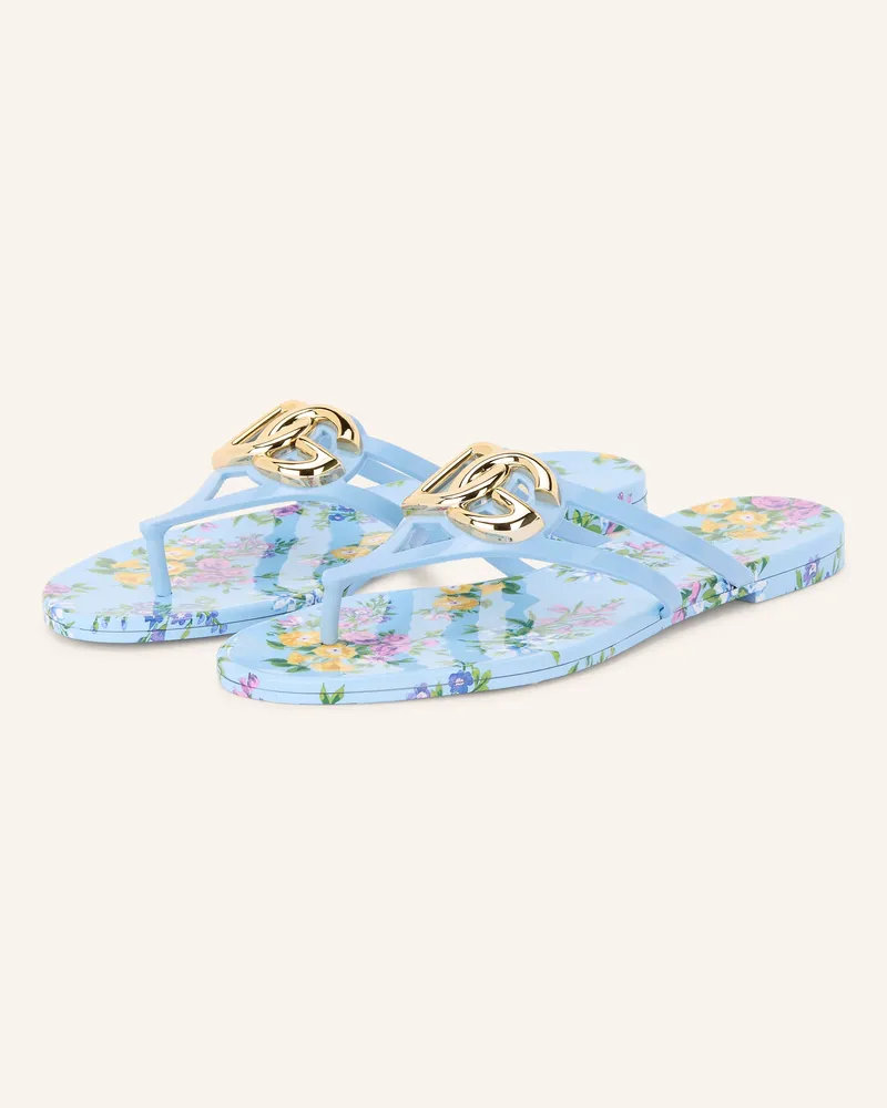 Dolce & Gabbana Zehentrenner Hellblau