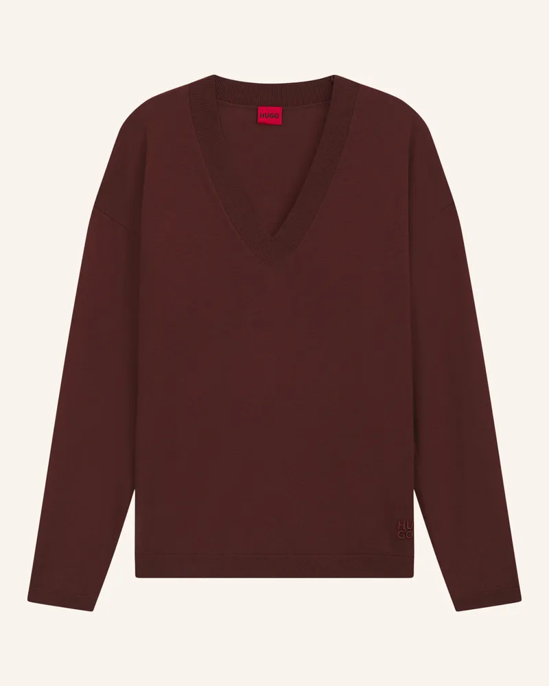 HUGO BOSS Pullover Sessarina Relaxed Fit braun Braun