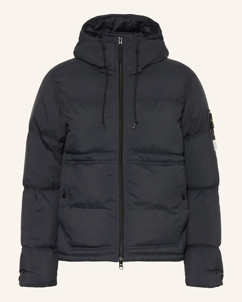 Stone Island Daunenjacke blau Dunkelblau