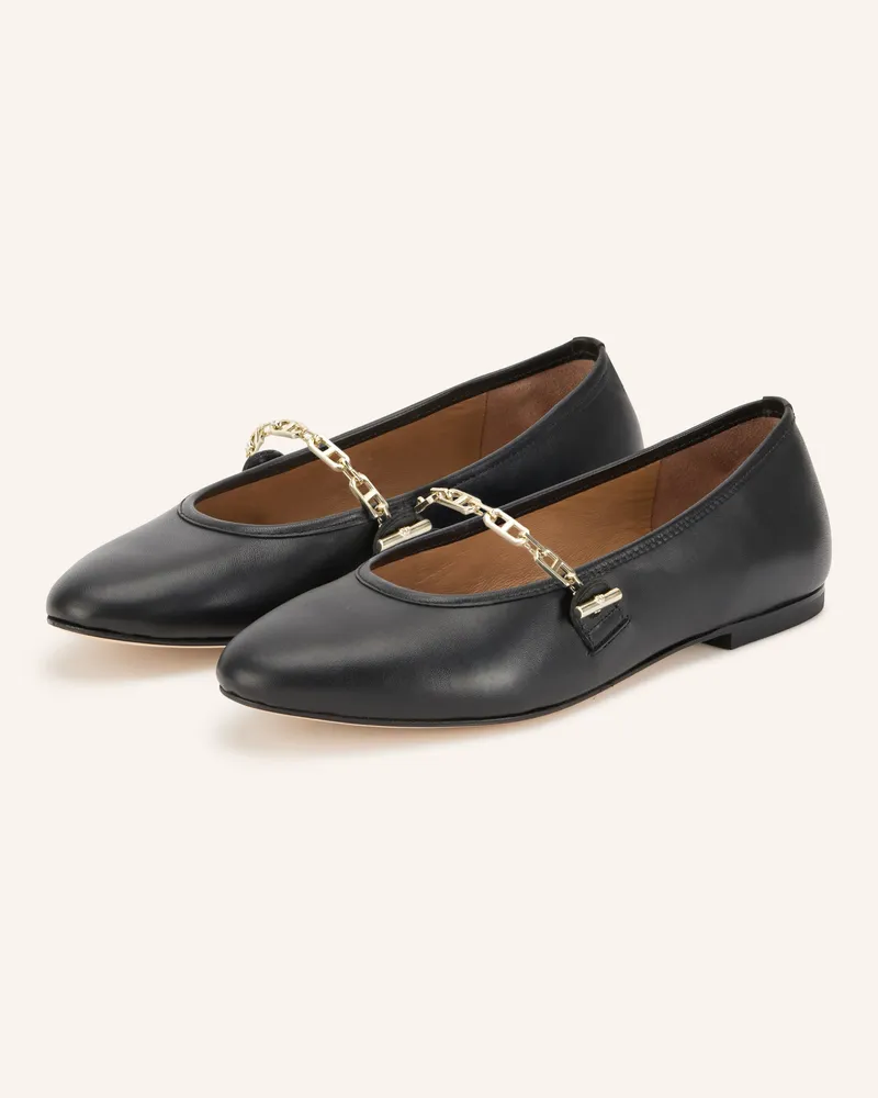 HUGO BOSS Mary-Jane-Ballerinas Silvye schwarz Schwarz