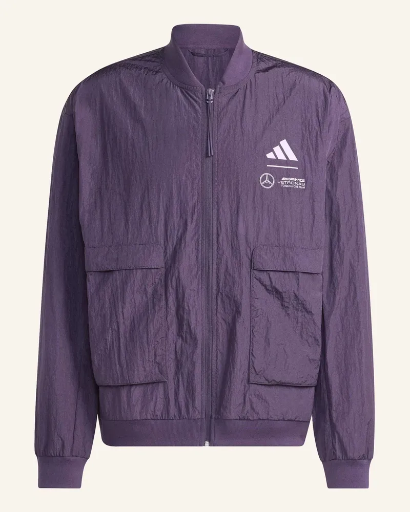 adidas MERCEDES-AMG PETRONAS FORMULA ONE TEAM HOCHWERTIG GEWEBTE BOMBERJACKE Lila