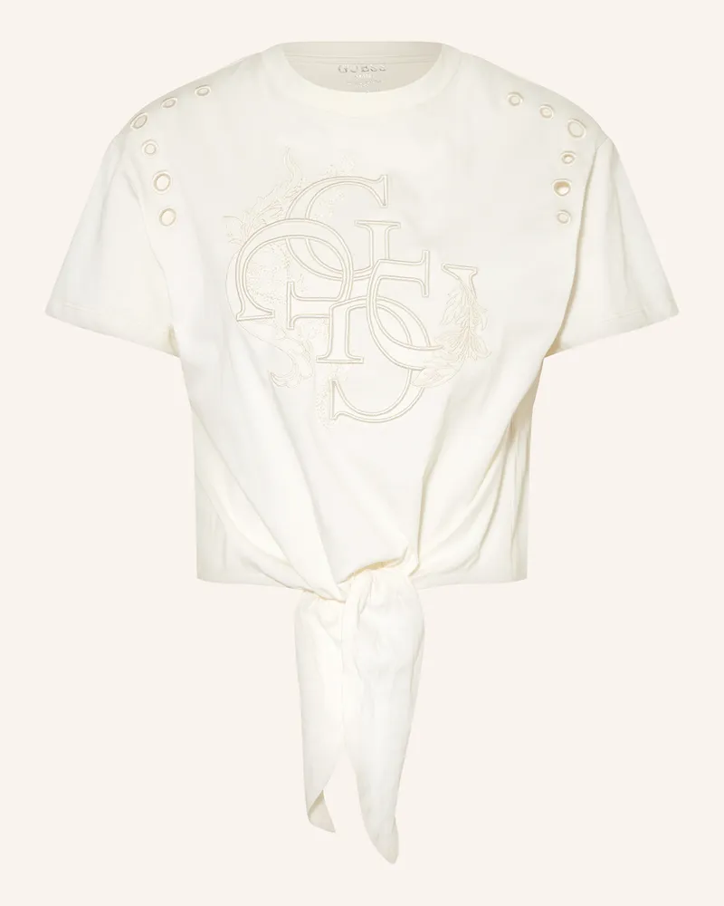Guess T-Shirt weiss Creme