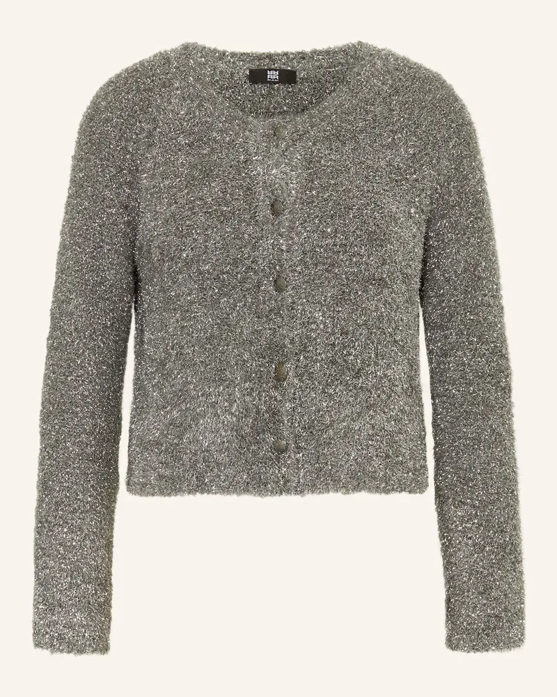 Riani Strickjacke Mit Glitzergarn grau Grau