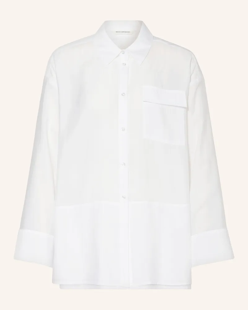 MOSS COPENHAGEN Hemdbluse Mschbarrington weiss Weiss