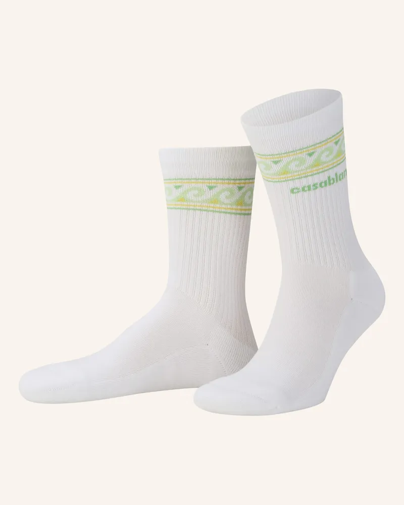 Casablanca Paris Socken WAVE SPORT Weiss