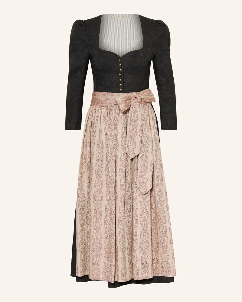 Gottseidank Dirndl Amelie Mit 3/4-Arm schwarz Schwarz