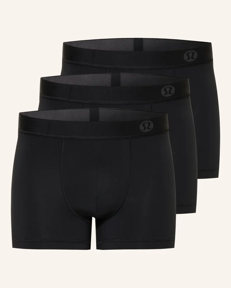 LULULEMON 3er-Pack Boxershorts Aim schwarz Schwarz