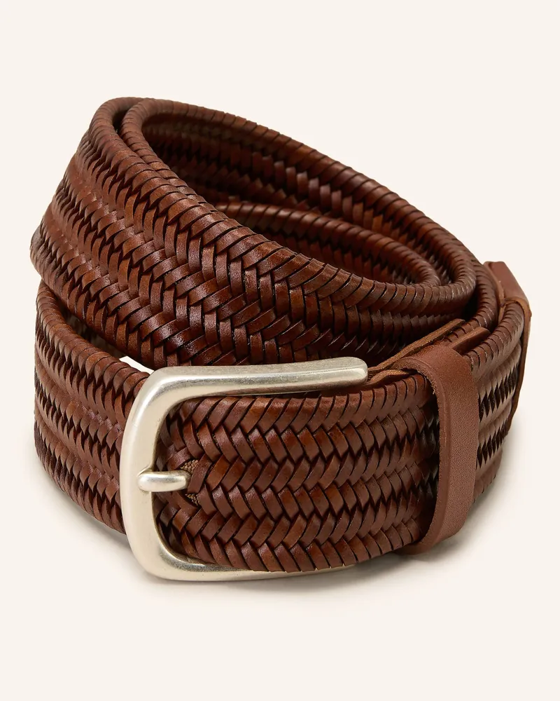 Strokesman's Ledergürtel braun Cognac