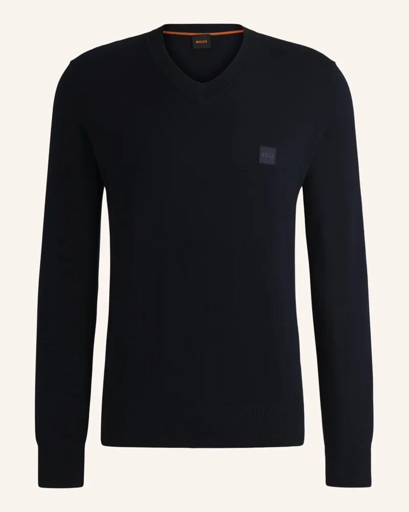 HUGO BOSS Pullover KANOVANO_V_S Regular Fit Dunkelblau