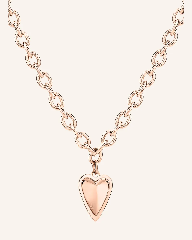 Liebeskind Halskette  Aus  Edelstahl rosegold Roségold