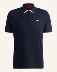 HUGO BOSS Poloshirt DALOMINO Regular Fit Blau