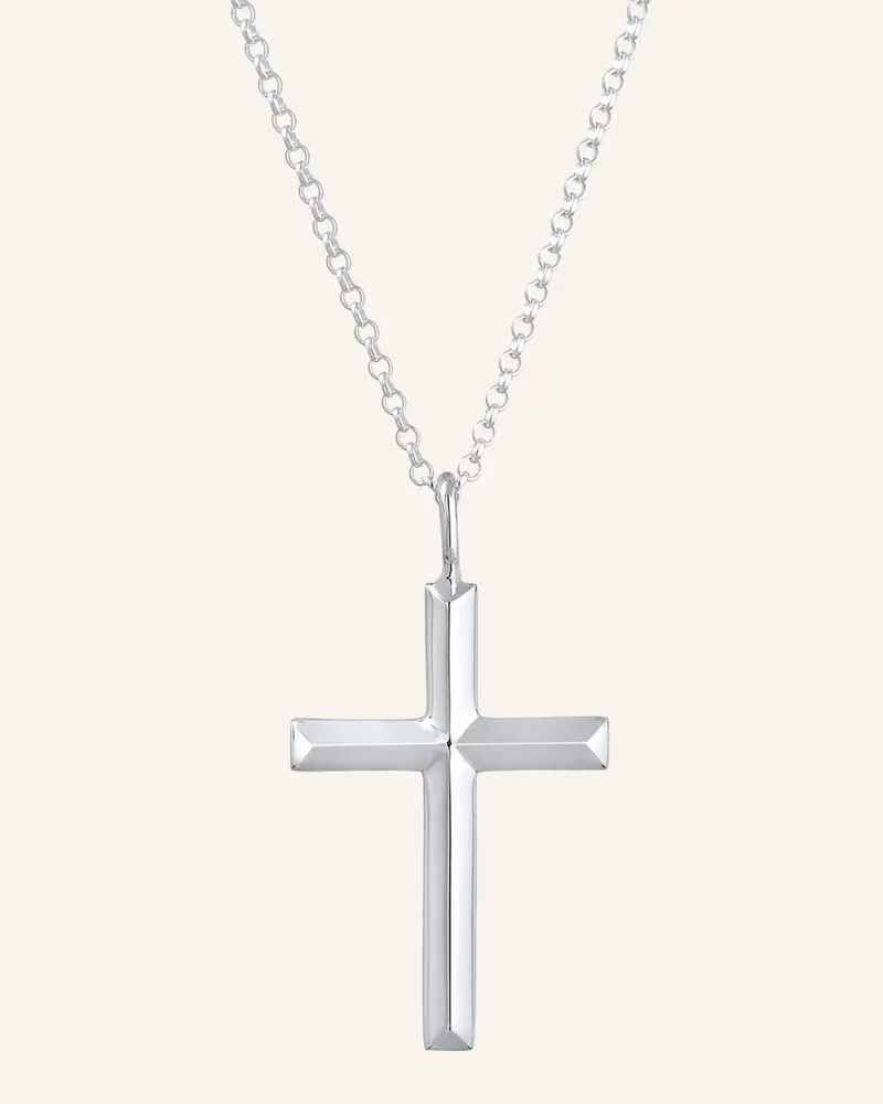 KUZZOI Halskette silber Silber