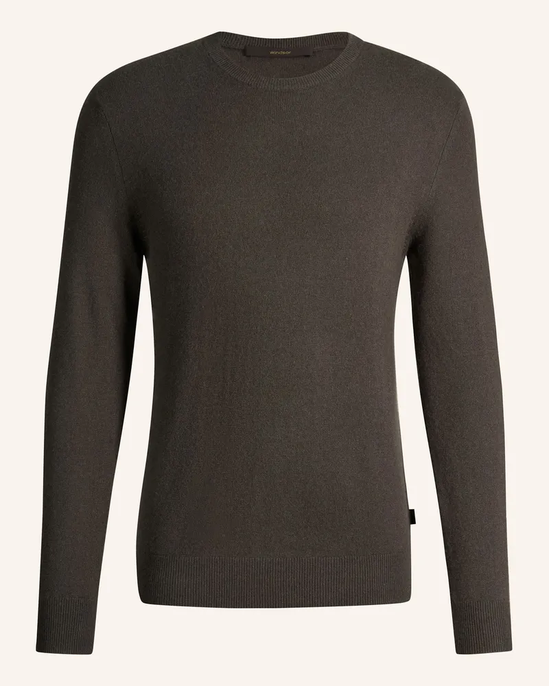windsor. Pullover gruen Oliv
