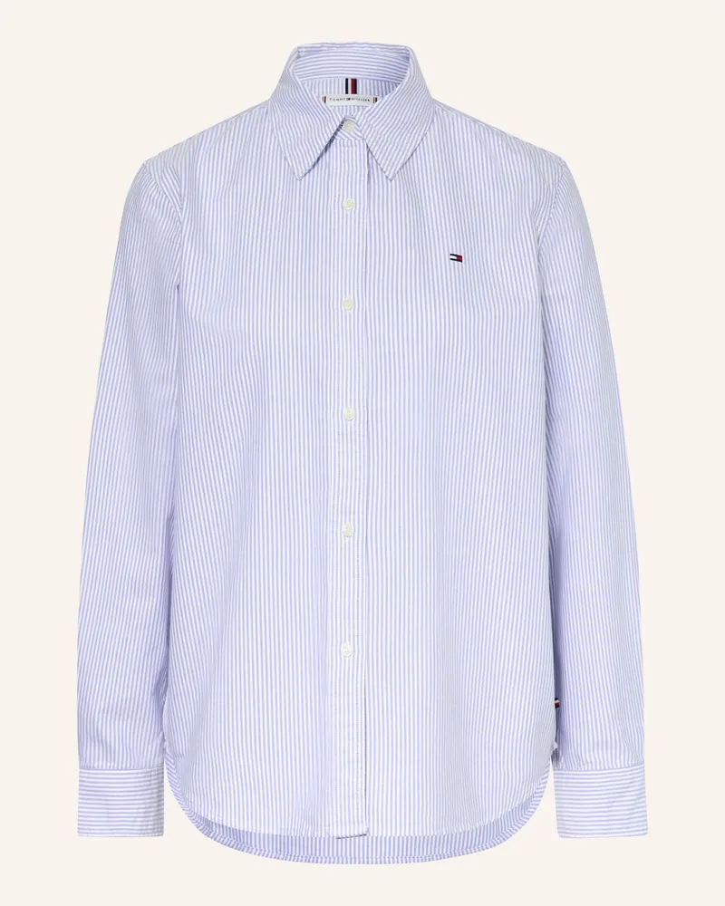 Tommy Hilfiger Hemdbluse blau Weiss