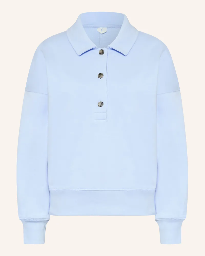 Arket Jersey-Poloshirt Flora blau Hellblau
