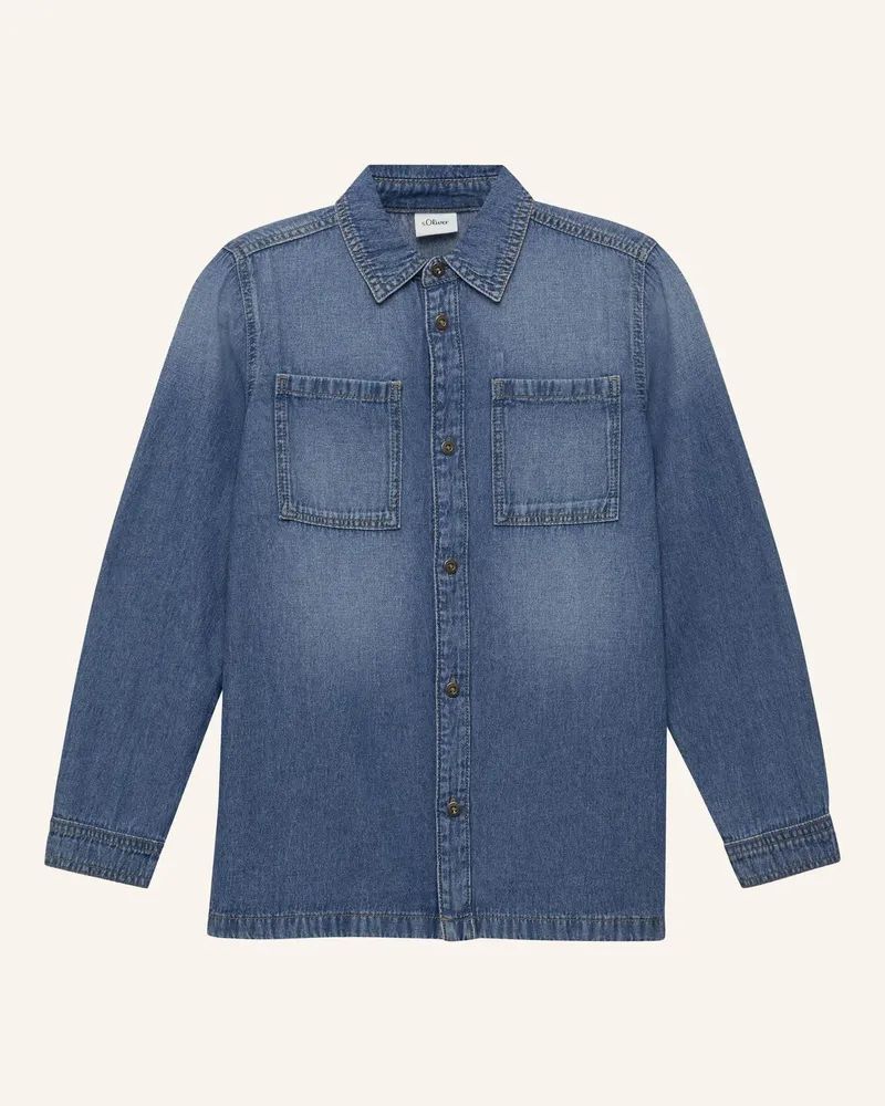 S.Oliver Hemd blau Blau