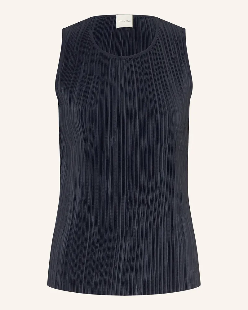 Calvin Klein Plisseetop Dunkelblau