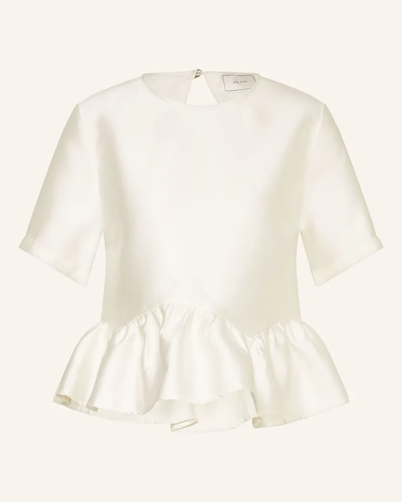 Neo Noir Blusenshirt ALVA aus Satin mit Volants Ecru