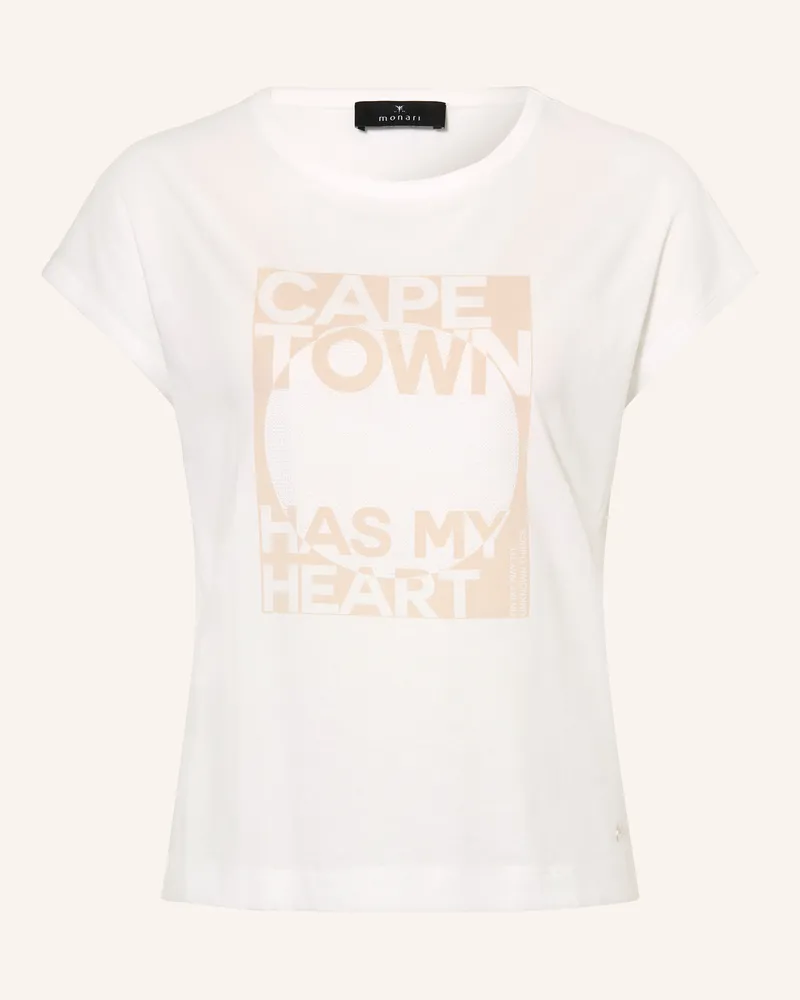 monari T-Shirt Mit Schmucksteinen weiss Weiss