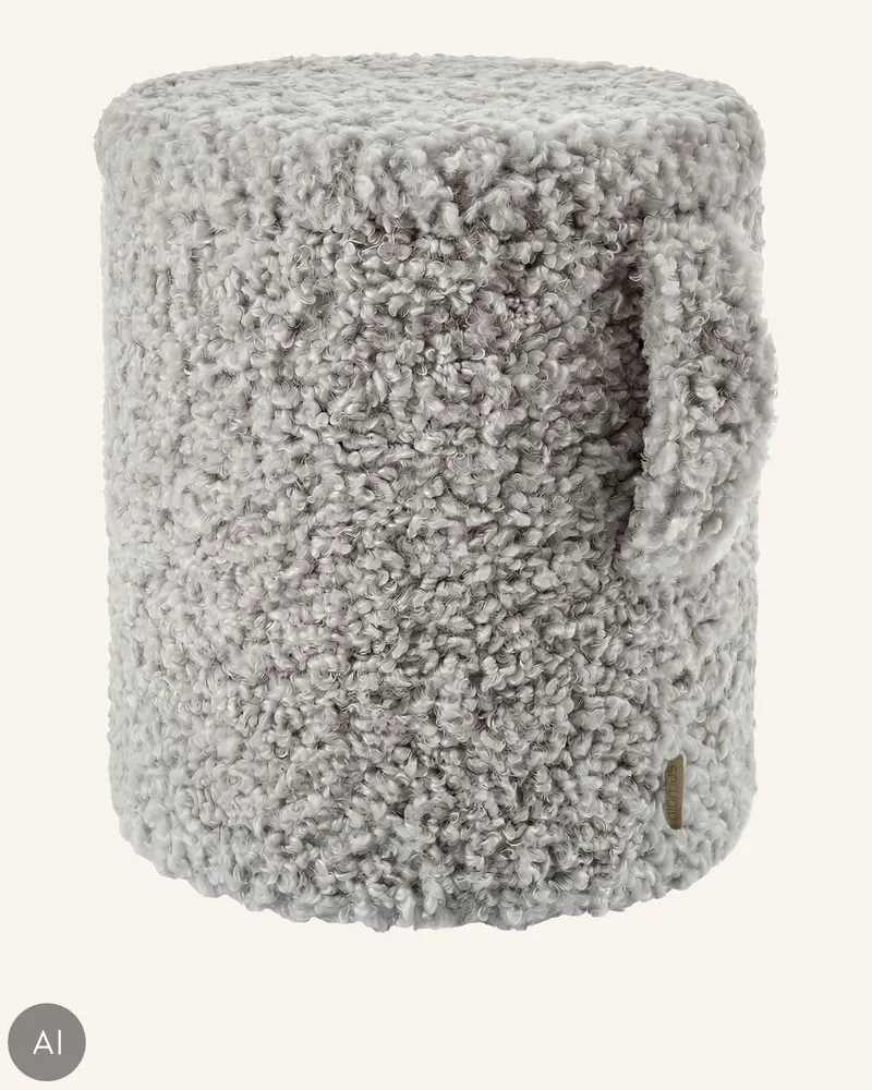 Blomus Pouf Teddy grau Dunkelgrau