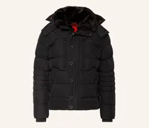 Steppjacke STARSTREAM mit abnehmbarer Kapuze und Kunstfellbesatz