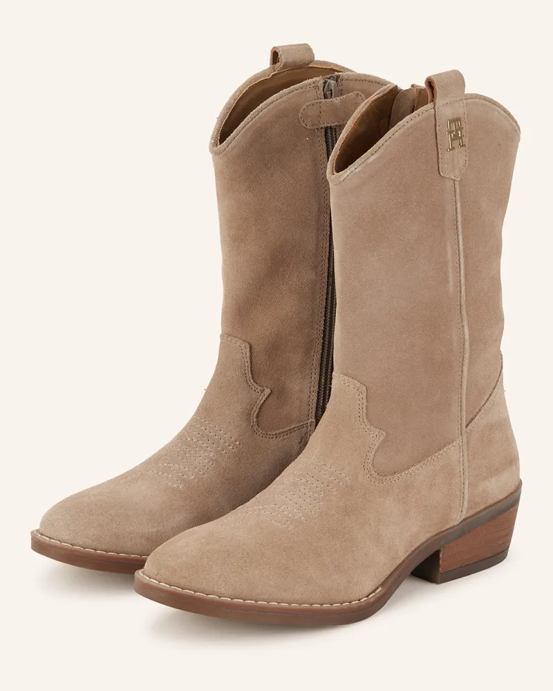 Tommy Hilfiger Cowboy Boots Beige