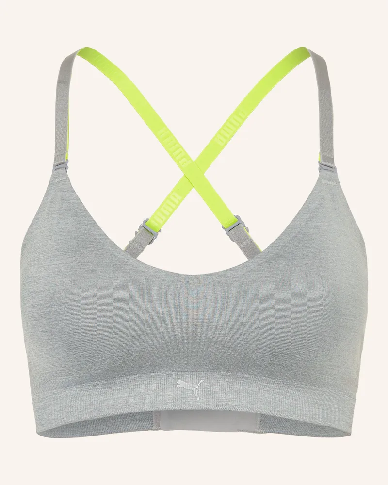 Puma Sport-Bh 3d Knit grau Hellgrau