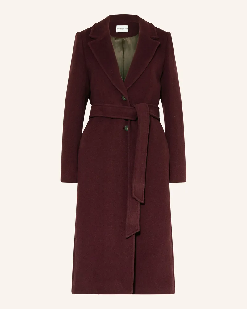Claudie Pierlot Wollmantel Dunkelrot