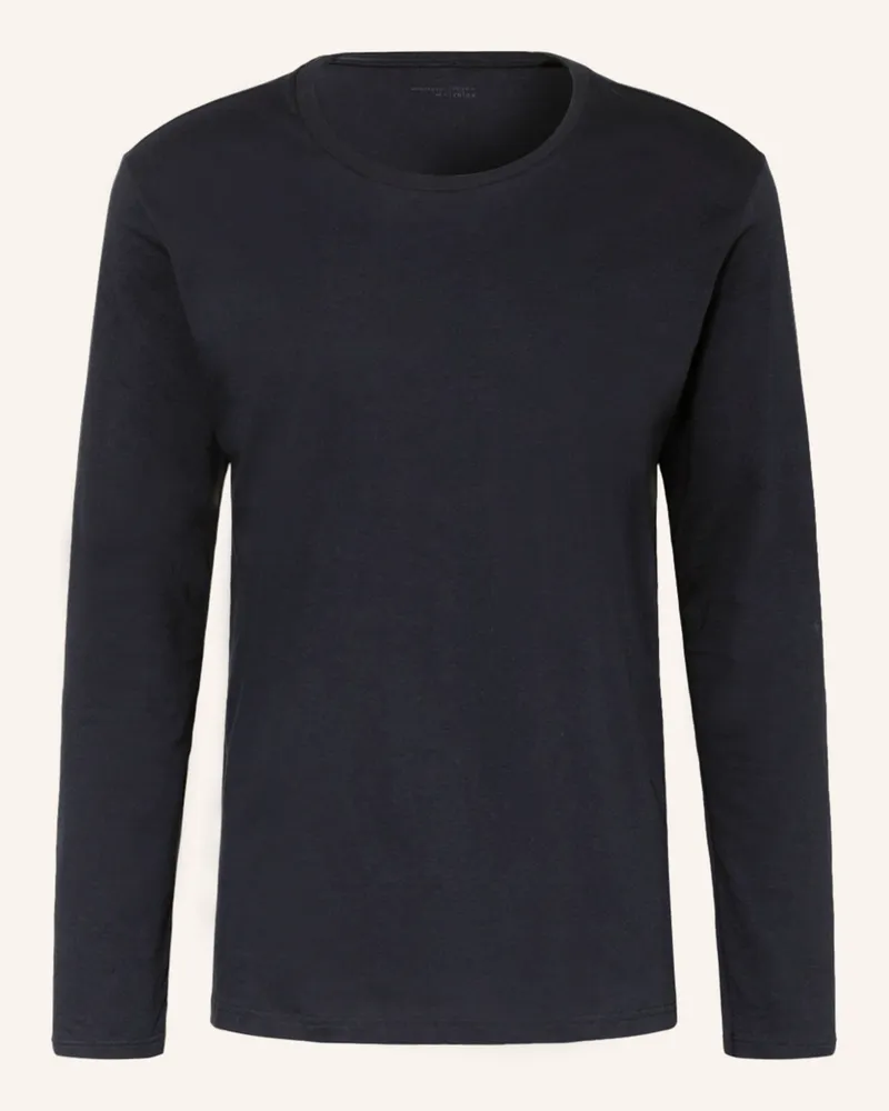 Schiesser Schlafshirt MIX+RELAX Dunkelblau