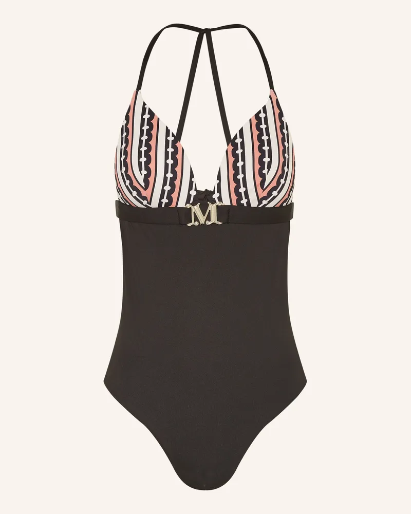 Max Mara Neckholder-Badeanzug Clotilde schwarz Schwarz
