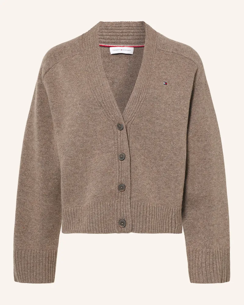 Tommy Hilfiger Strickjacke braun Taupe