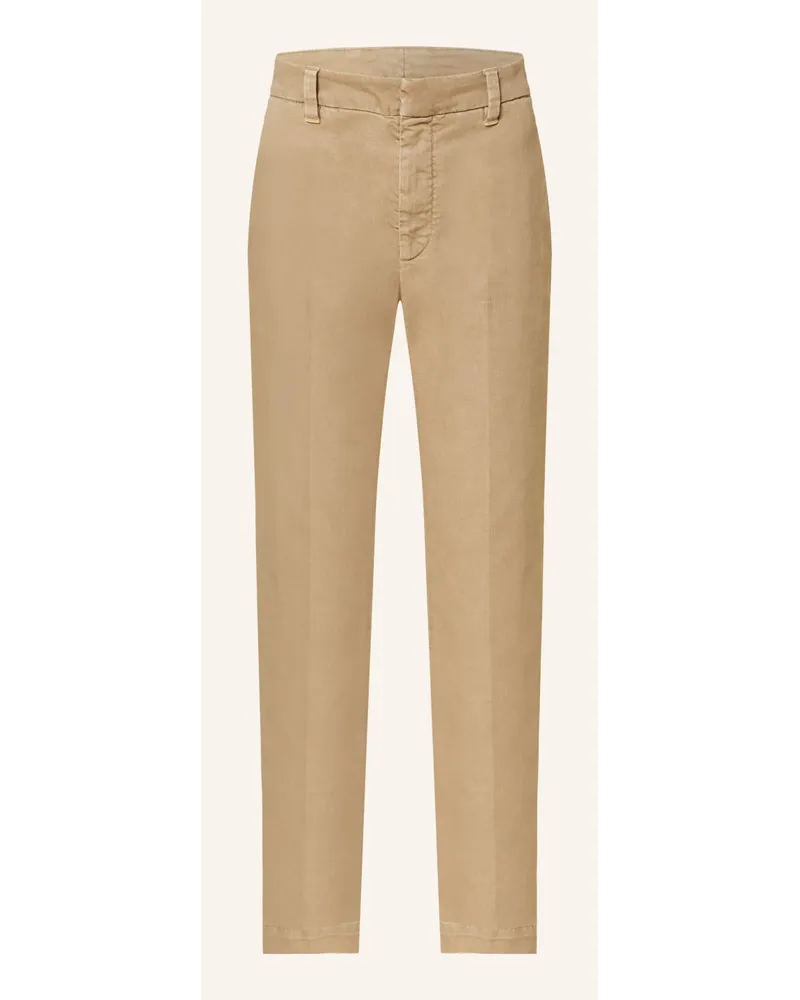 Brunello Cucinelli Hose mit Perlenbesatz Beige