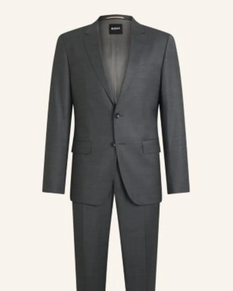 HUGO BOSS Business Anzug H-HUGE-2PCS-224 Slim Fit Hellgrau